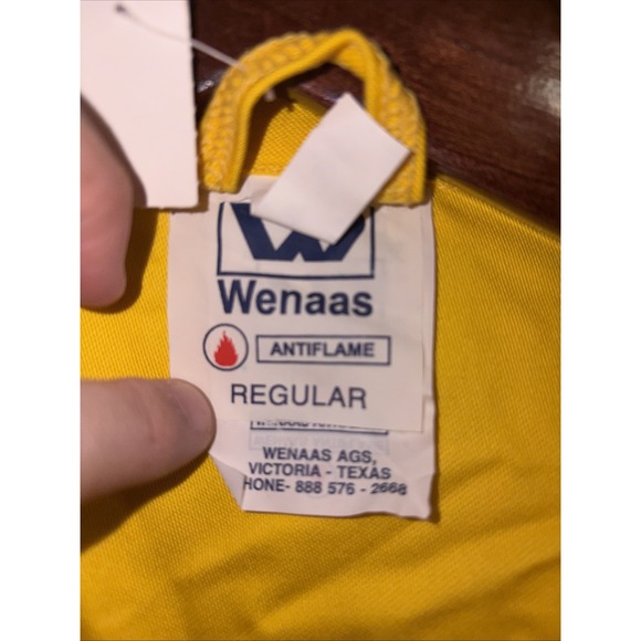 WENAAS ANTIFLAME COVERALLS Yellow Flame-Resistant Workwear Size 46 NWT - Picture 5 of 16